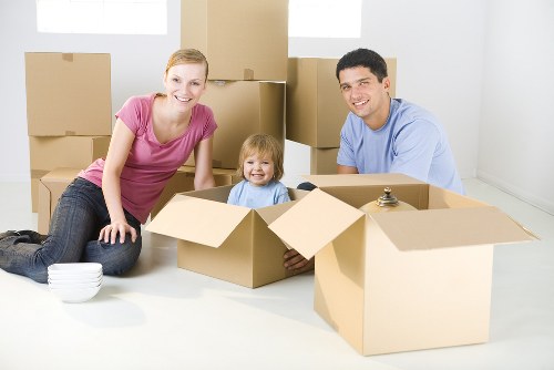 Business inventory stored in a clean short-term unit