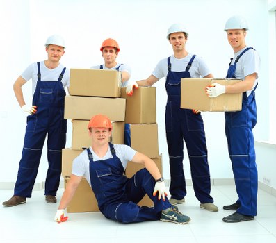 Office furniture and equipment prepared for a Boundsgreen business relocation