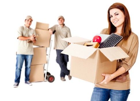 Boxes and furniture placed in a clean storage facility