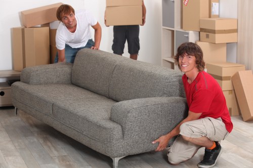 Organized student storage options in Boundsgreen with packed boxes